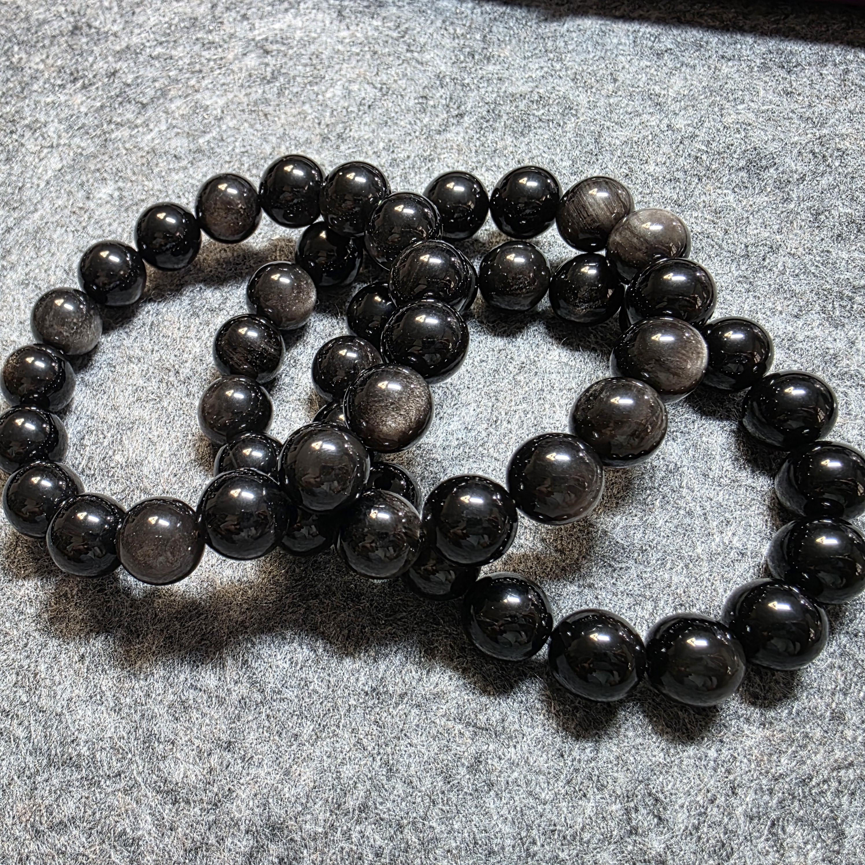 黑銀曜石手串(Obsidian)