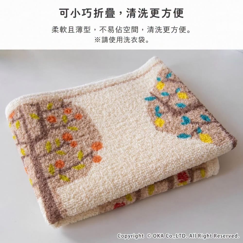 日本製OKA再生印花廚房地墊秋實之園 