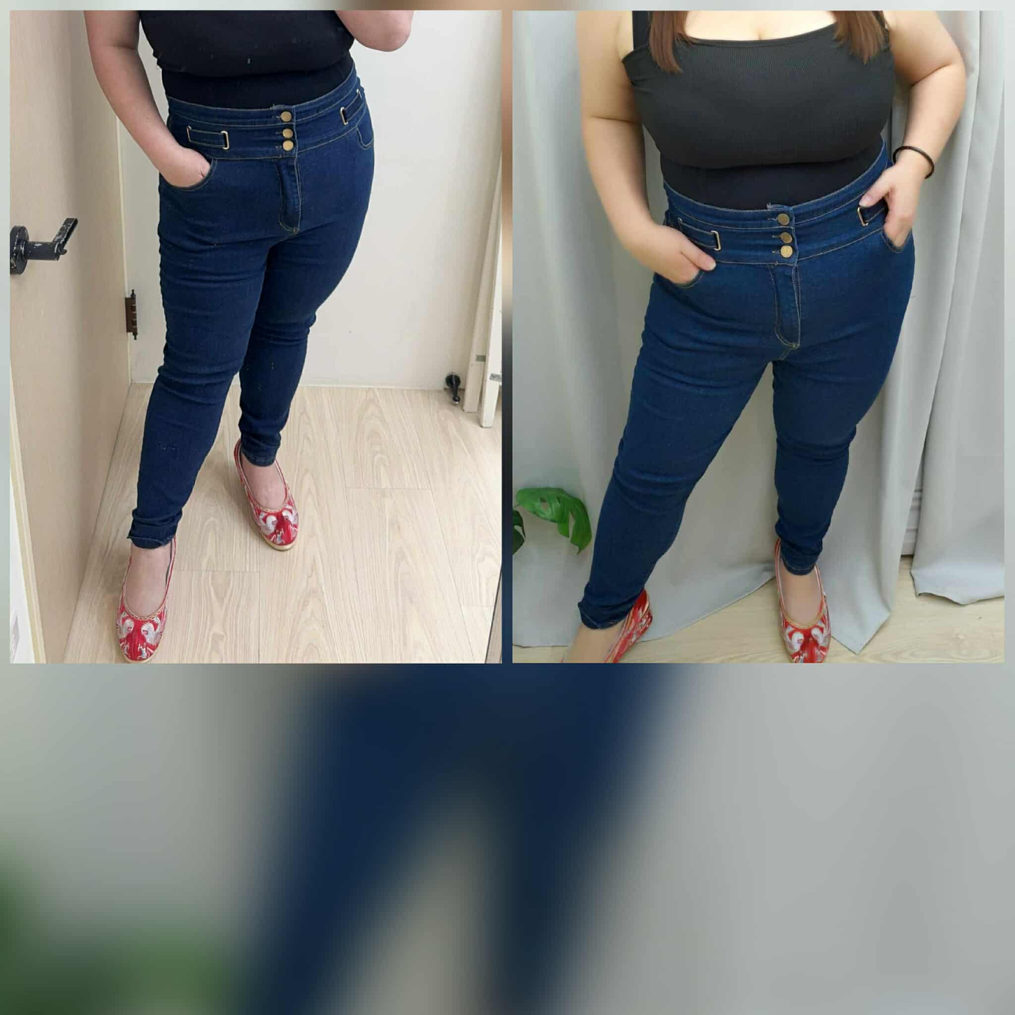 TW#1540 设计款裤头弹力牛仔长裤