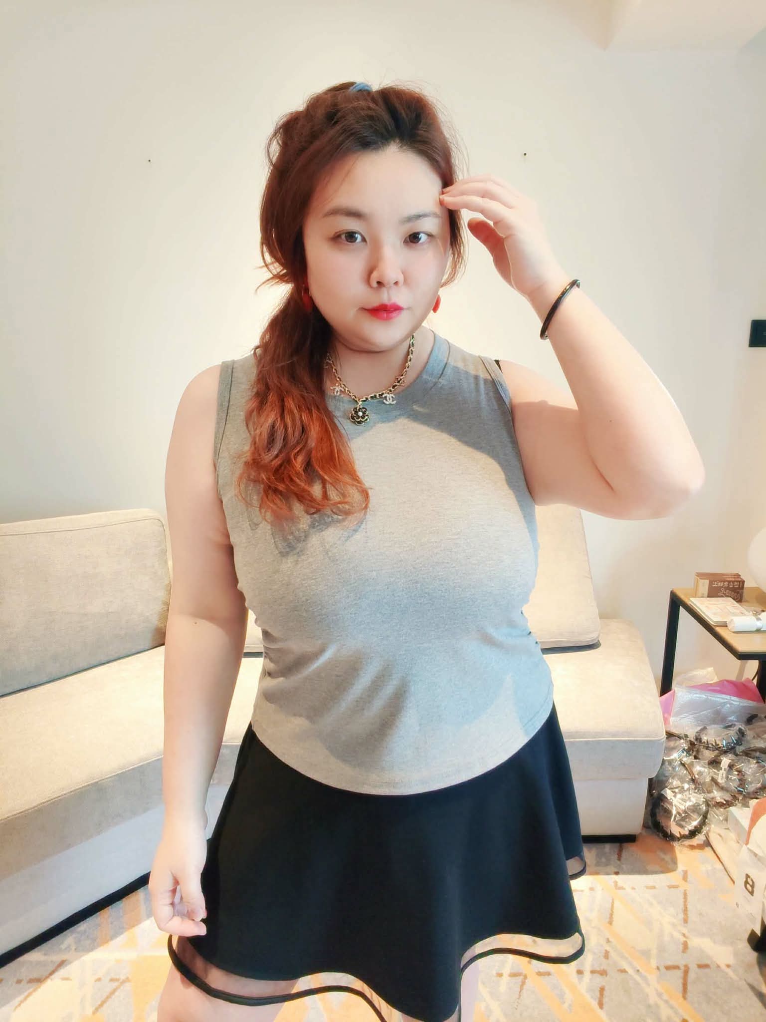 YPC08 5901 双层高弹收副乳打底背心