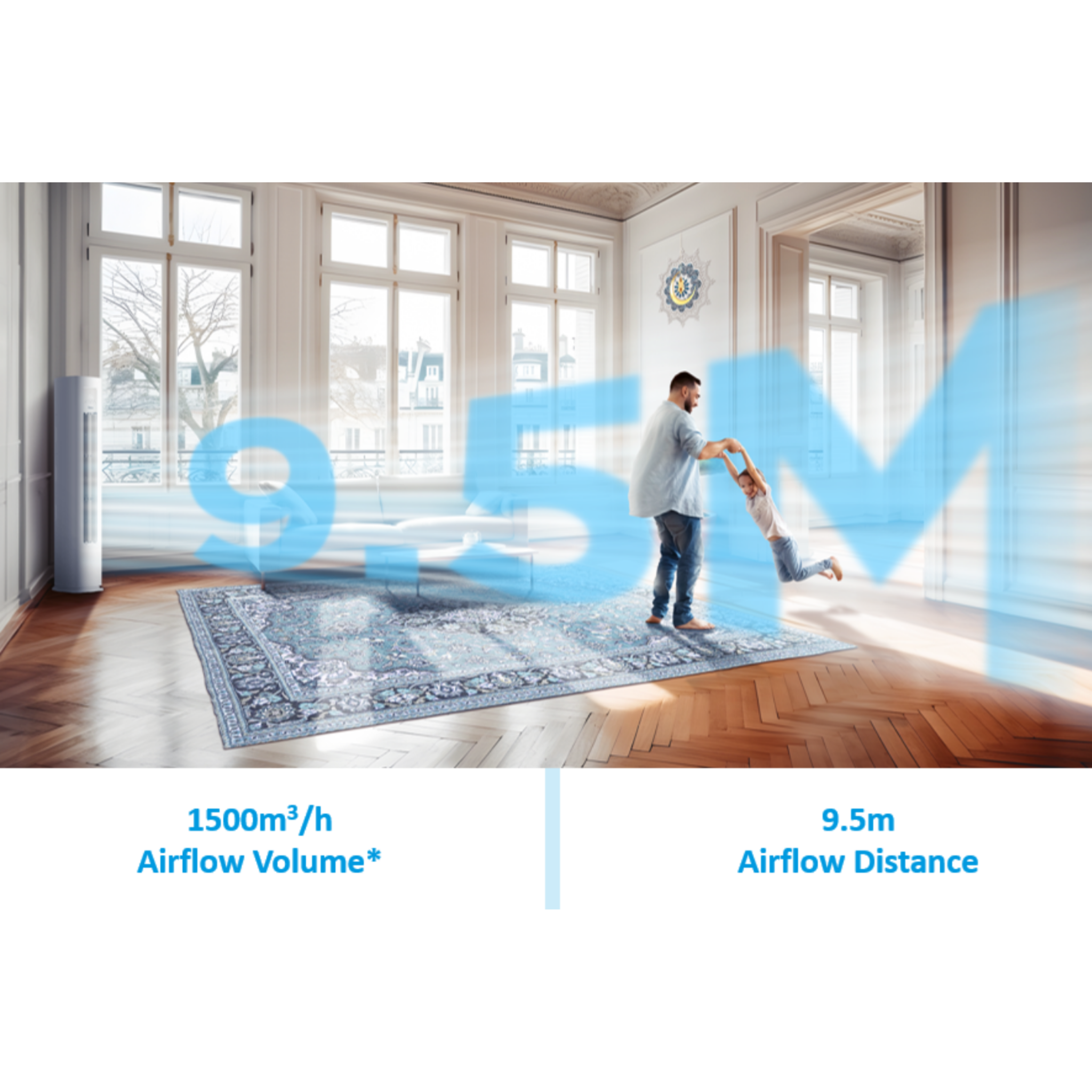 Midea 3.5HP LL Easy Comfort Floor Standing Air Conditioner MFKS-35CRFN8