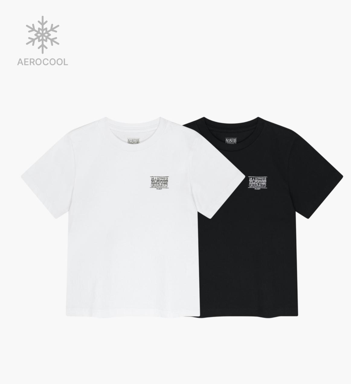 Ⓜ️ fg kids款 classic logo 🆕 aero cool tee 2件set 折扣優惠 白/黑 Size 100-150