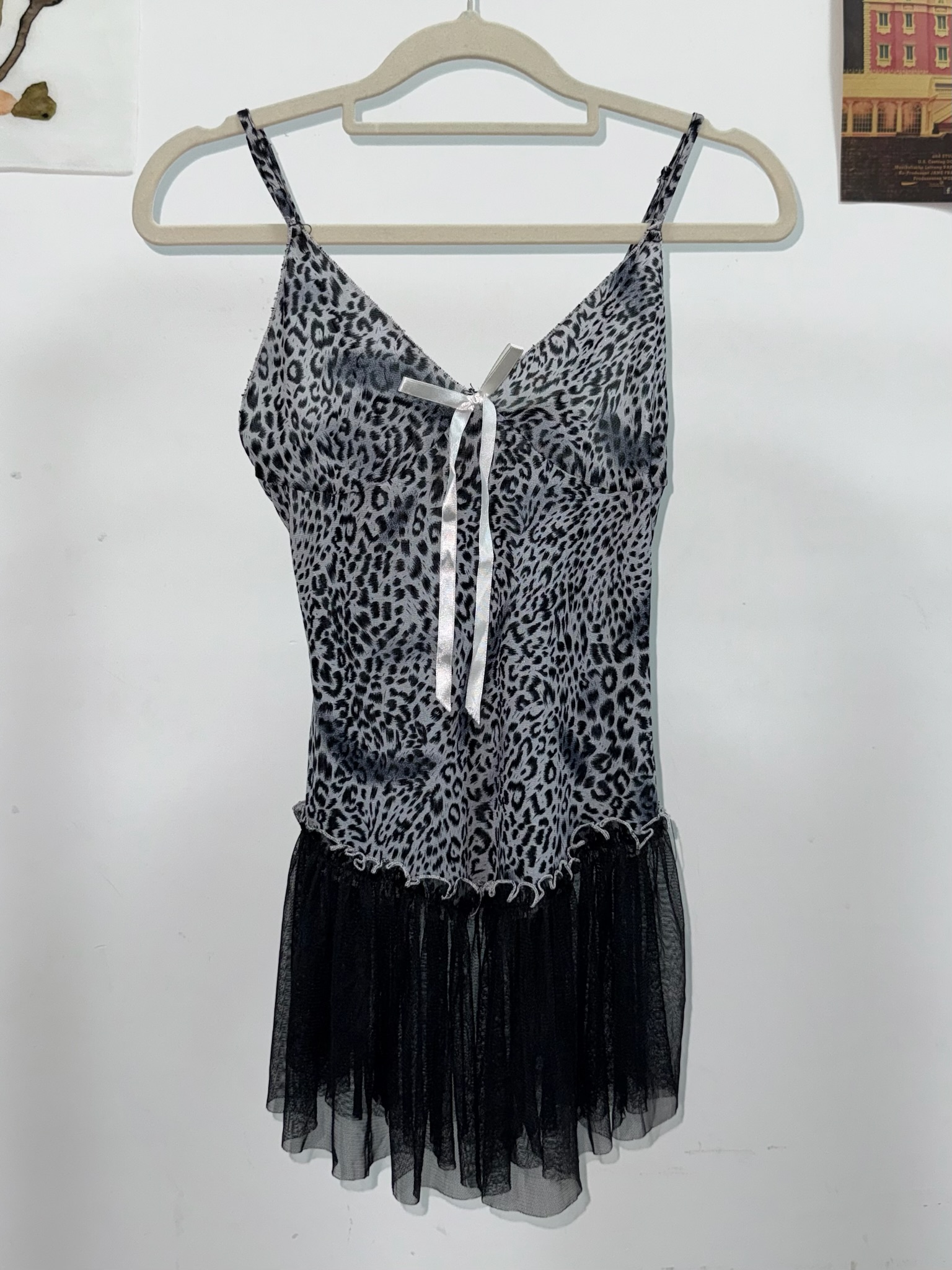 Gyaru Aesthetic Leopard Slip Dress