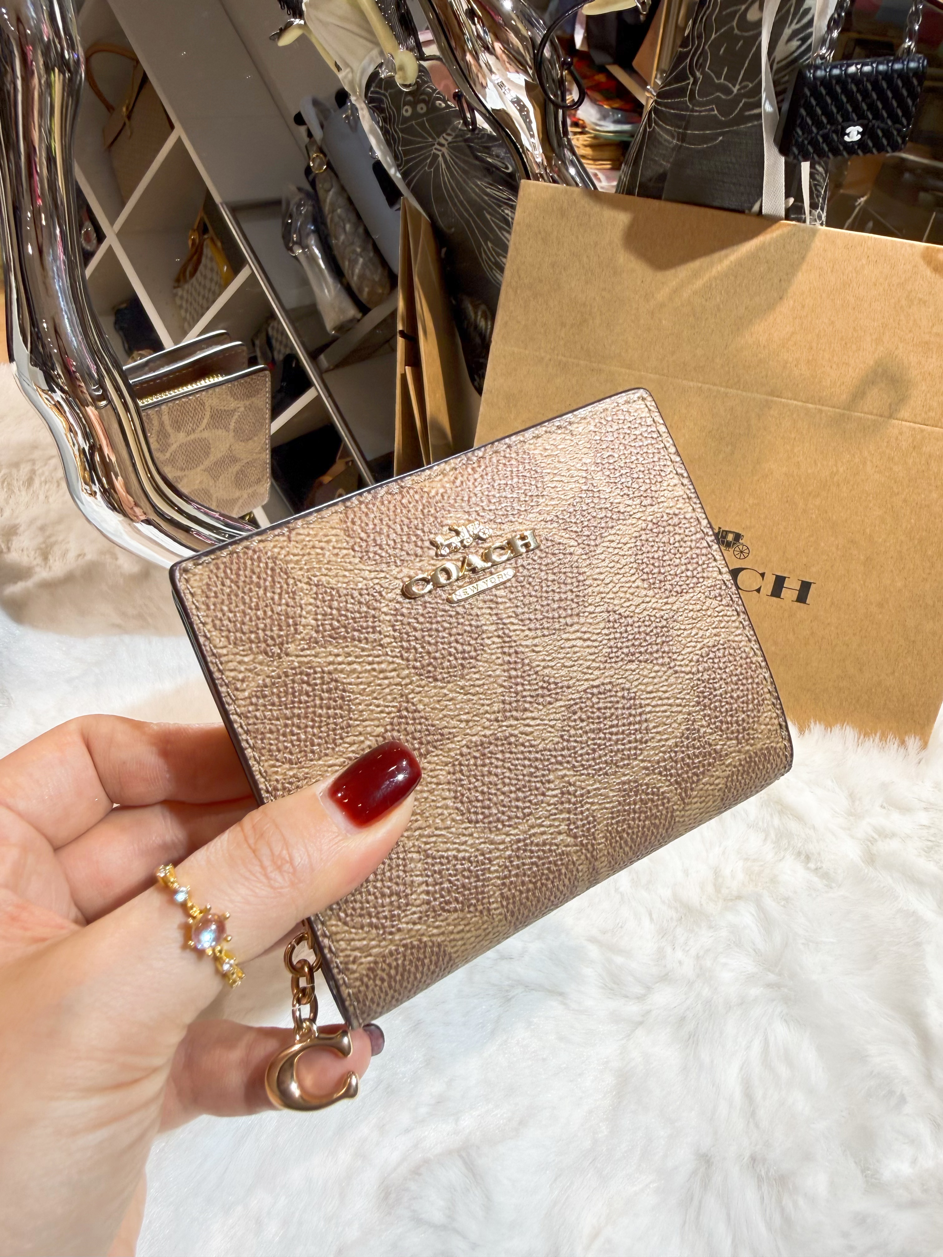 Coach Snap wallet Logo/m