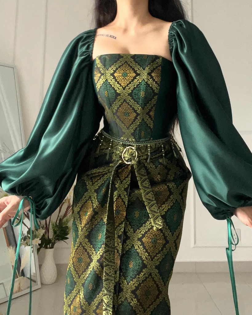 [PREORDER] Songket Corset and Pareo Set