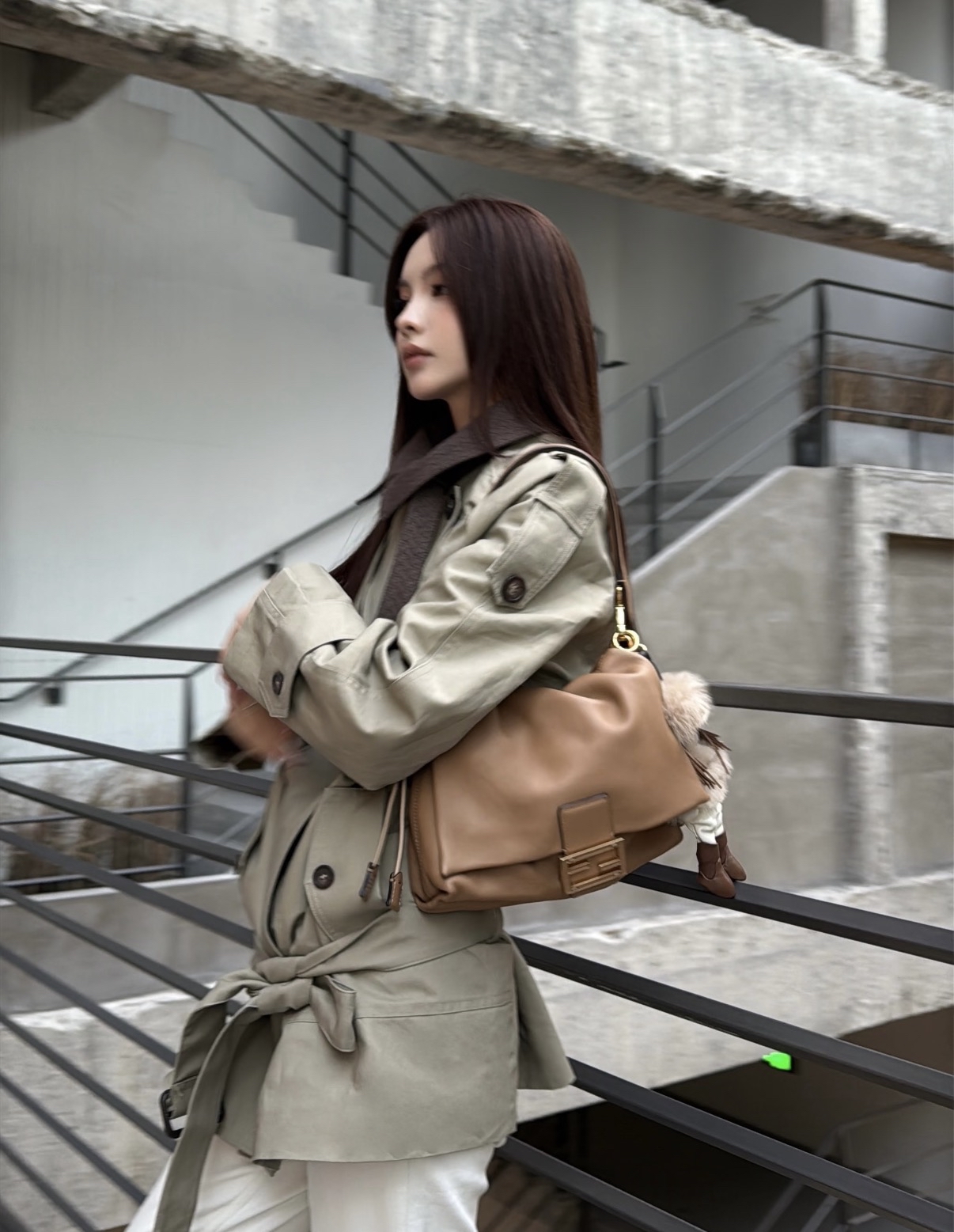 精選貨品優惠🍒訂貨📮Fendi Mamma Baguette Medium  Size 26.5x18x8.5cm