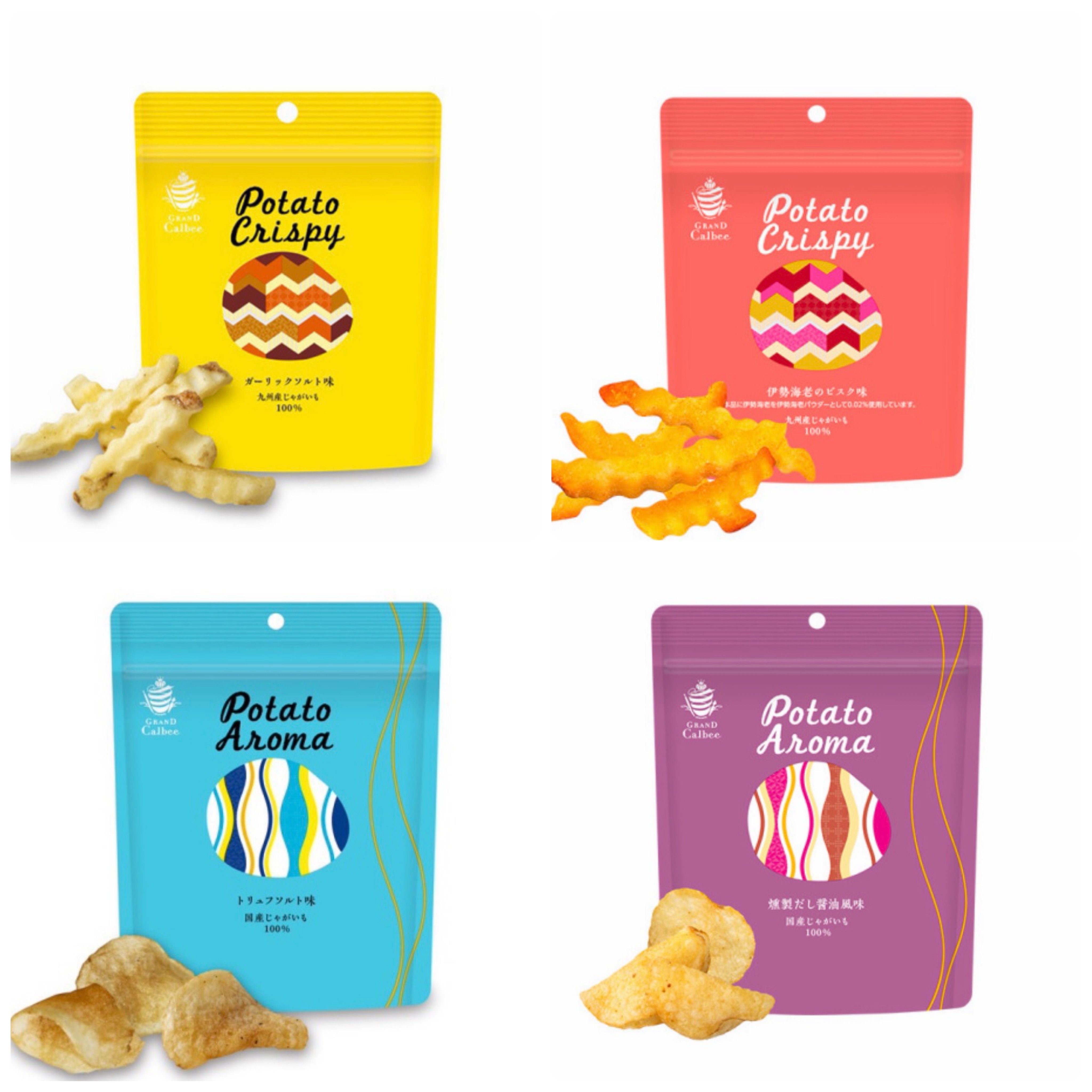 三月連線 - 大阪 Grand Calbee 100%日本國產薯仔「PotatoCrispy」系列60g