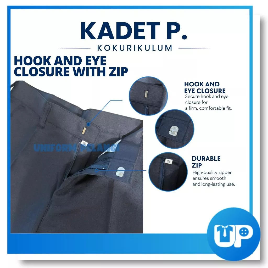 (SET LENGKAP) Kadet Polis Pakaian Seragam Uniform Lengakap Sekolah Menengah