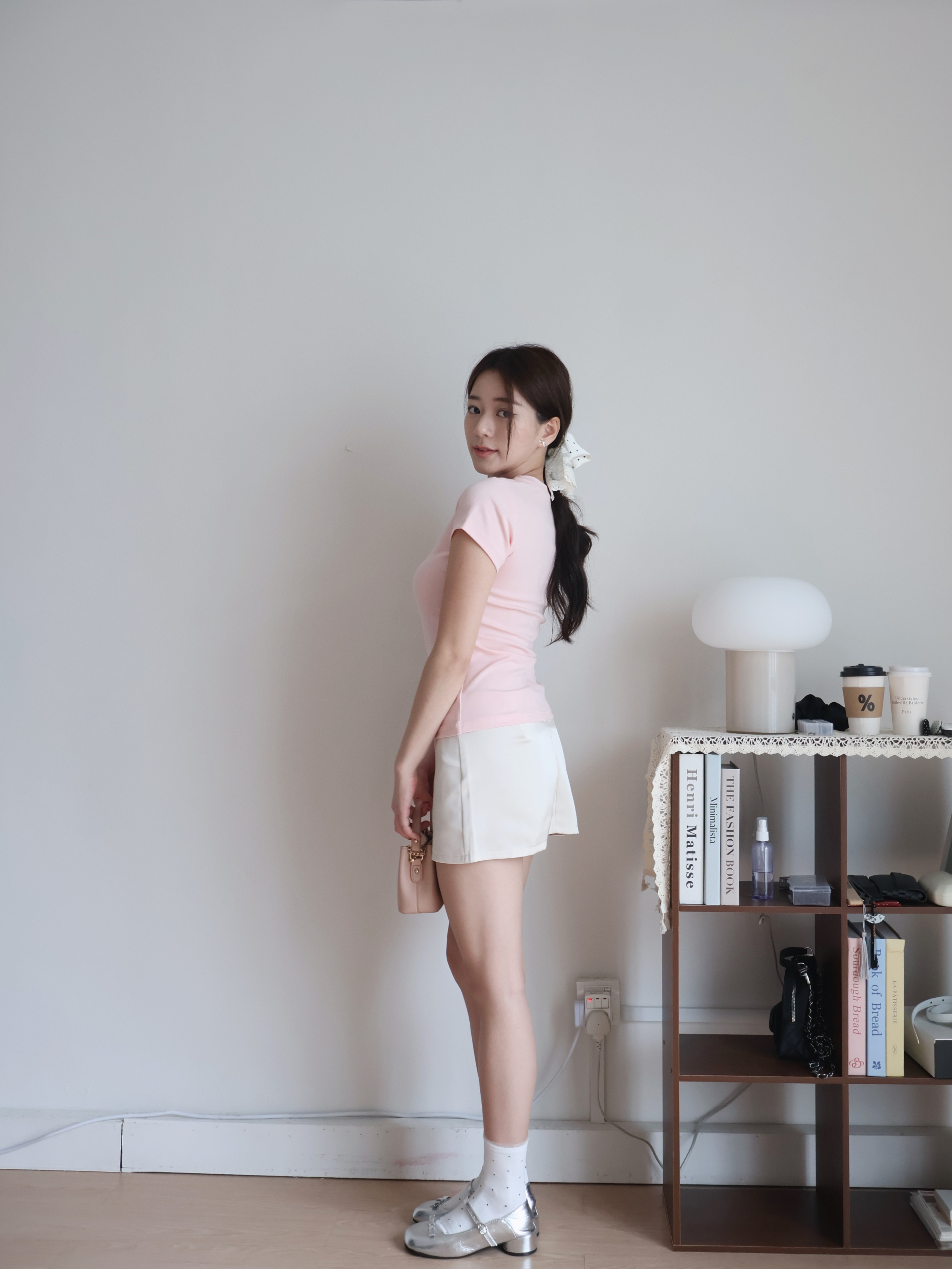 Edith Low Waist Skirt | Beige