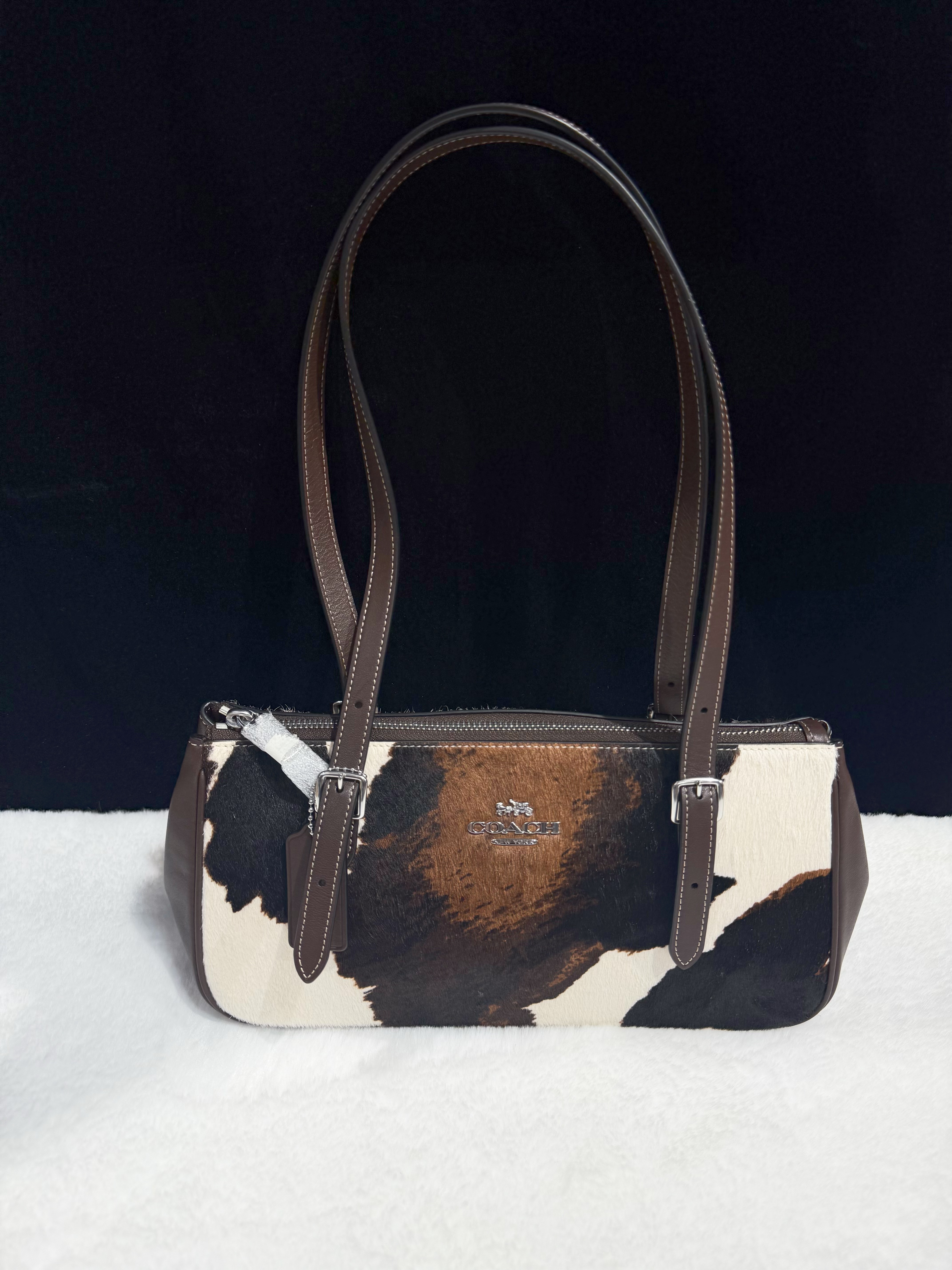 Coach Ashton shoulder bag cow print/haircalf