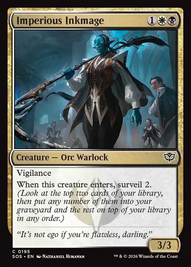 [EN] [Foil] Imperious Inkmage [SOS-195] C