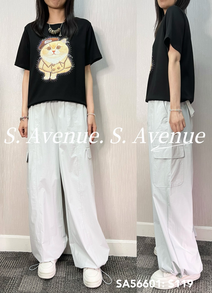 SA56601: 短袖畫家帽tee