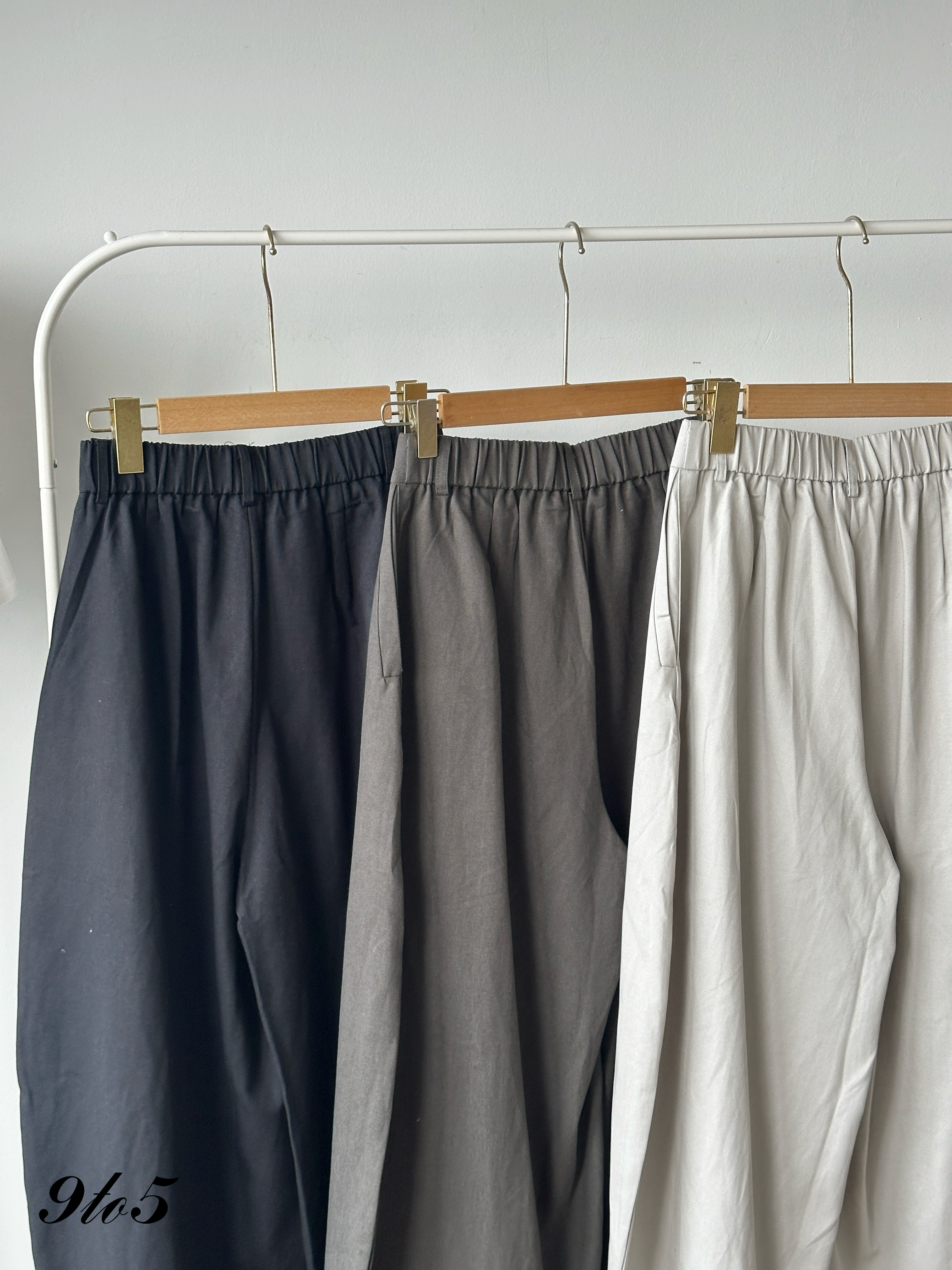 S1913 Long Curved Pants - 3 Colors 