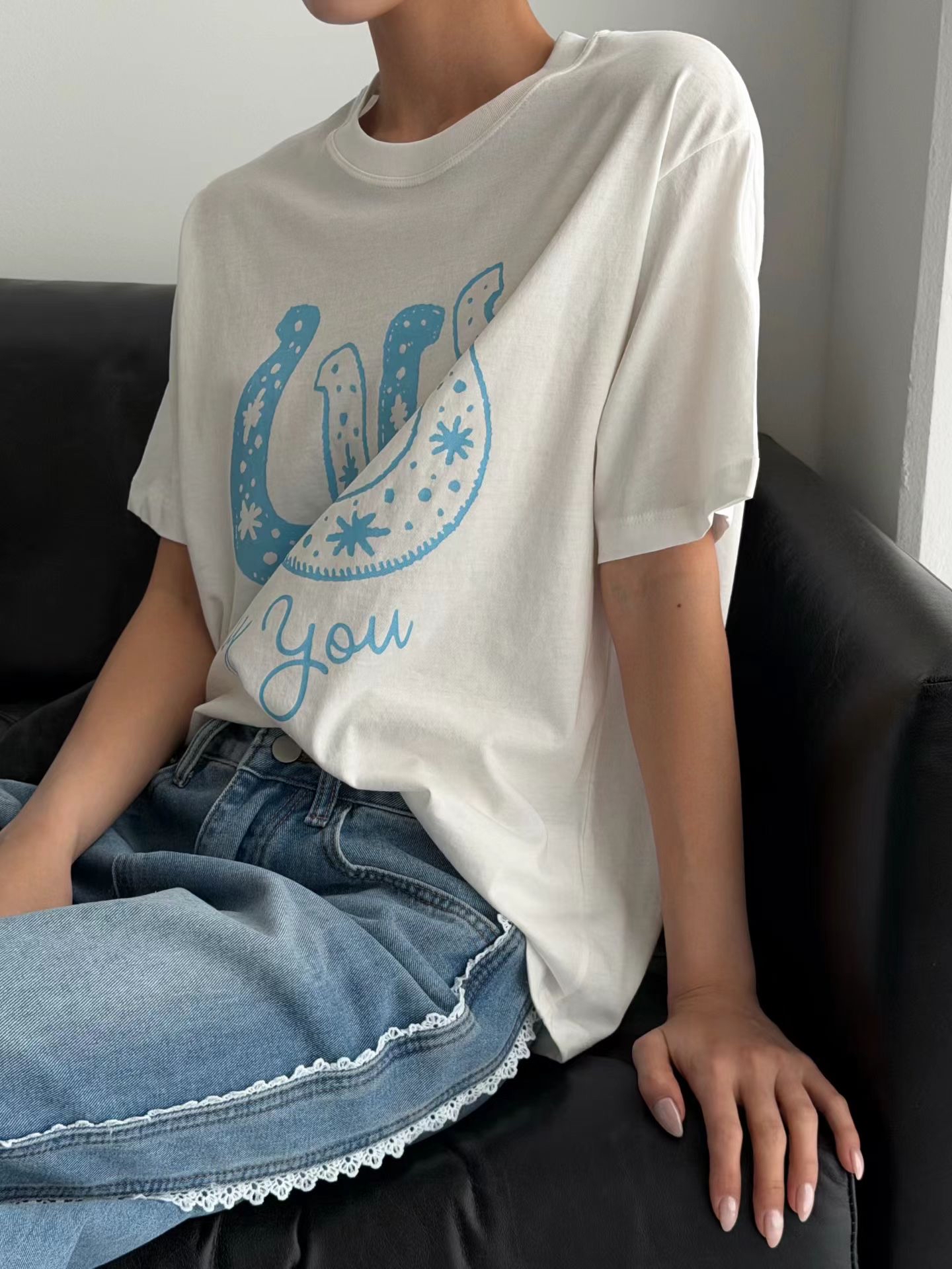 Marie馬鞍印花Tee