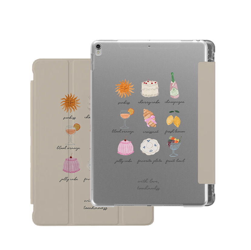 【Party & Summer!】透明磨砂書本式 iPad Case