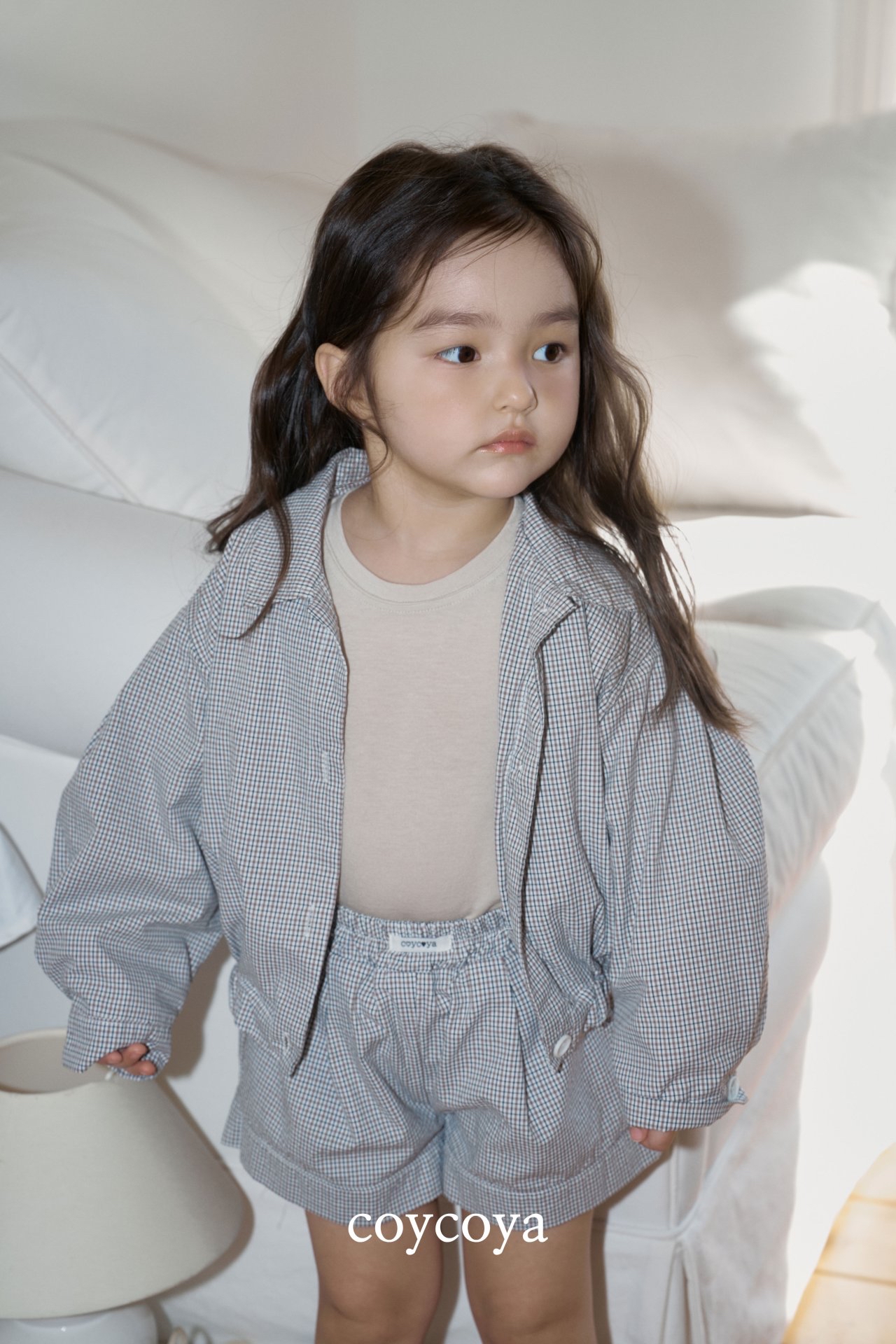 🌸預訂 韓國直送🌸🇰🇷COYCOYA兩色標籤格紋輕盈透氣短褲