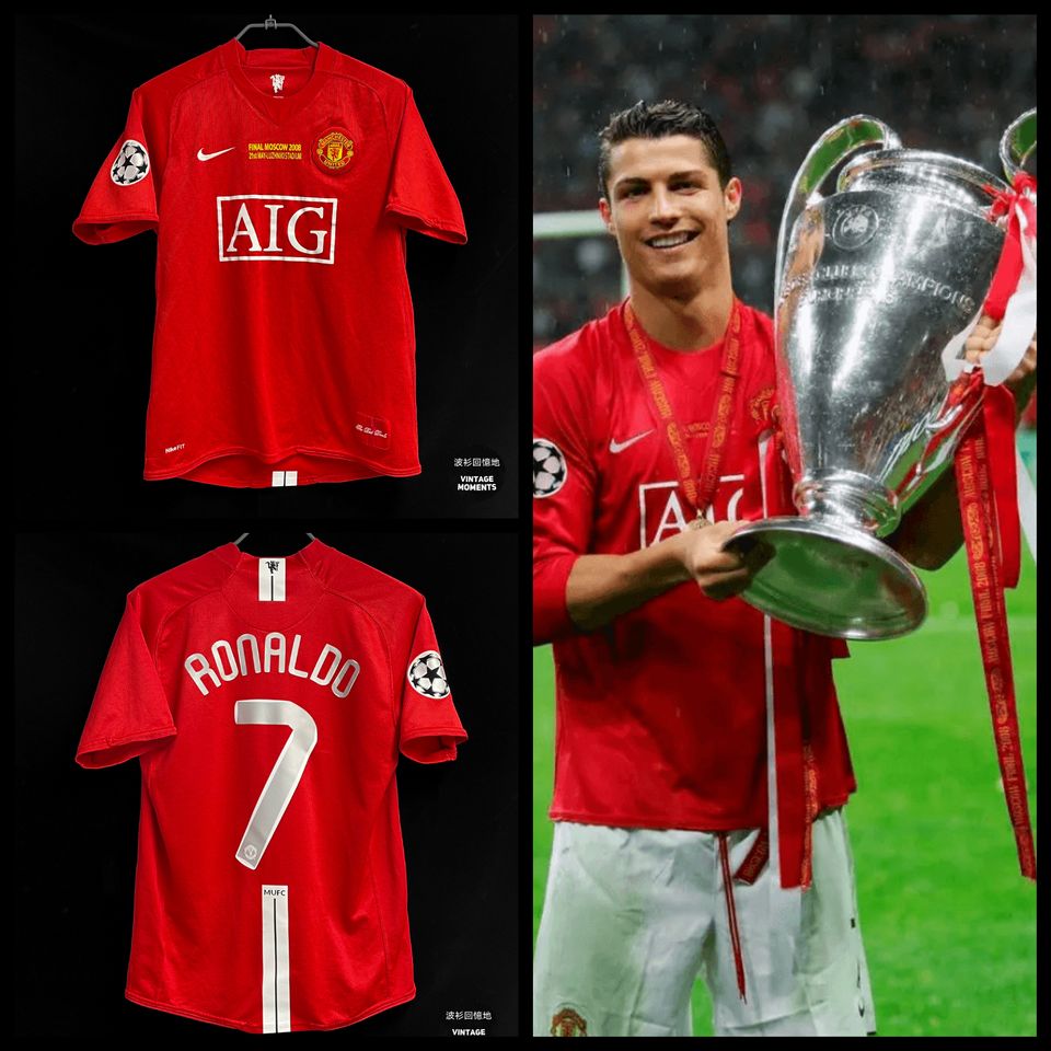 MANCHESTER UNITED HOME 07/08 UCL RONALDO 7#, 'Final Moscow …