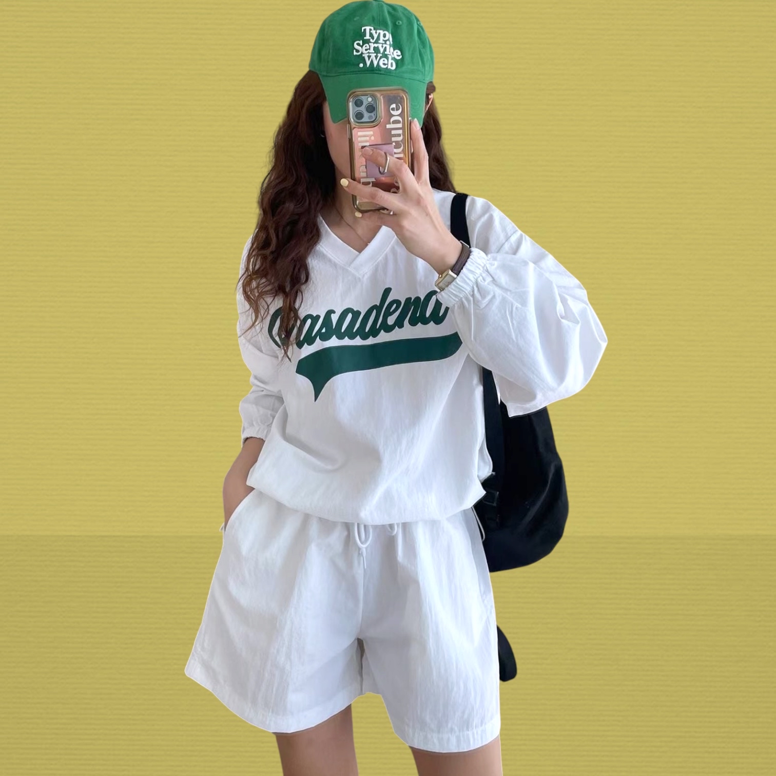 221569 V領”Pasadena “長袖Tee