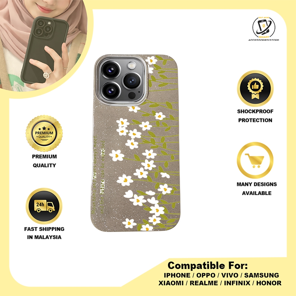 BLING CASE PHONE FOR IPHONE - DESIGN FLOWER A1
