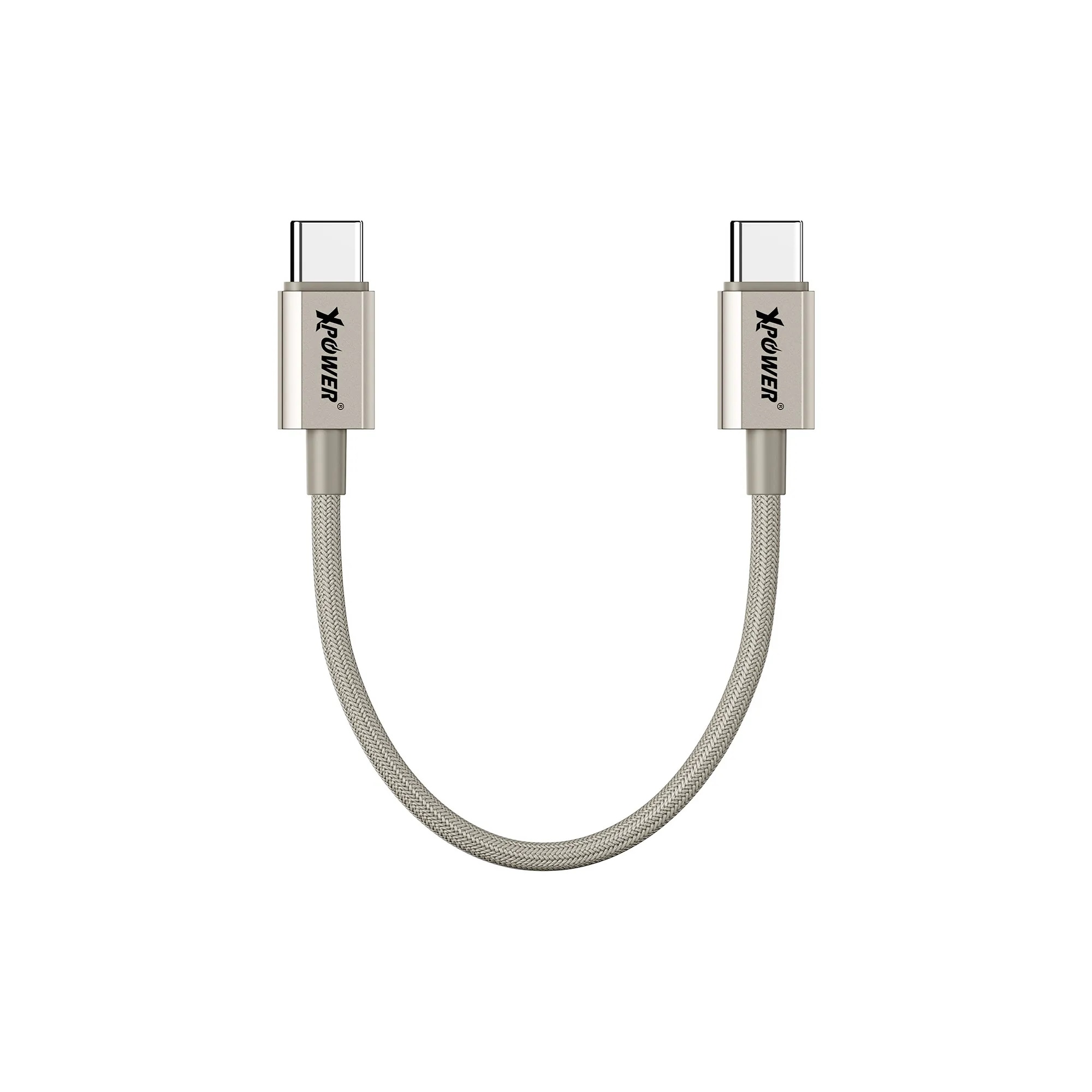 XPower CC60B 18cm 鋁合金60W高速傳輸充電Type-C to Type-C線