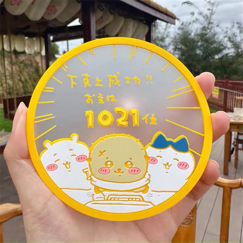 大割價 超可愛的chiikawa杯墊防燙軟墊隔熱防滑墊擺飾