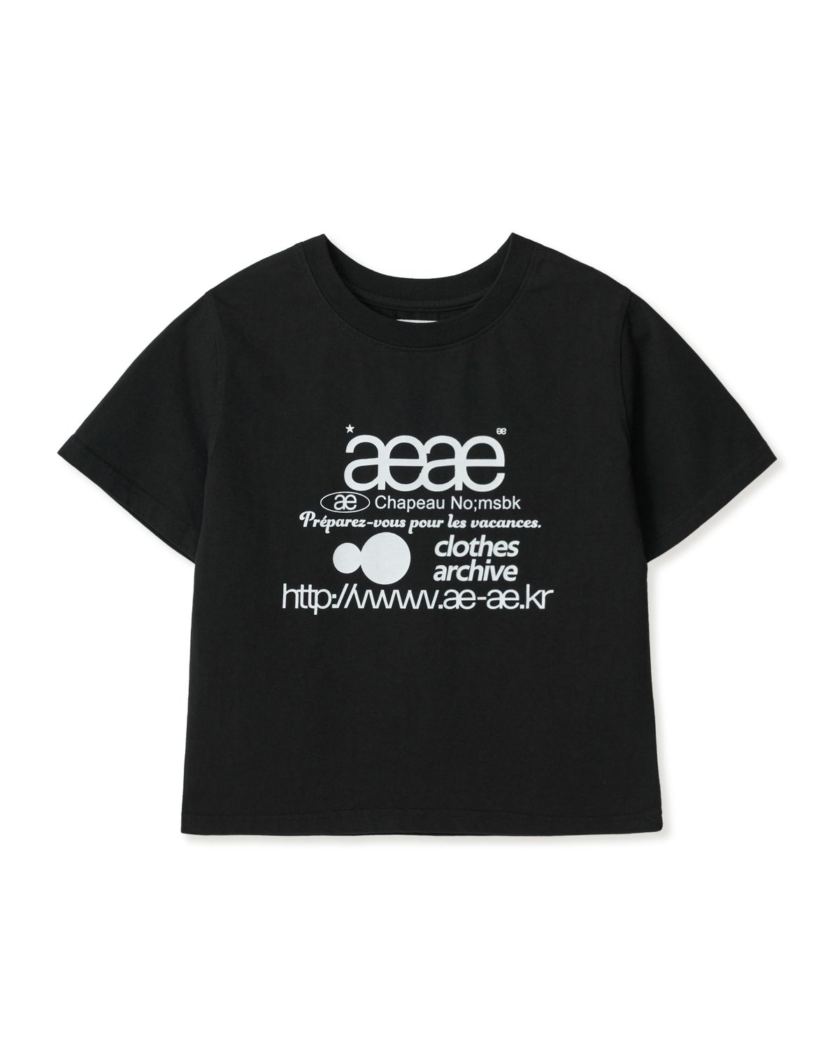 🇰🇷訂購｜aeae｜WEB LOGO CROP T-SHIRTS 11色 