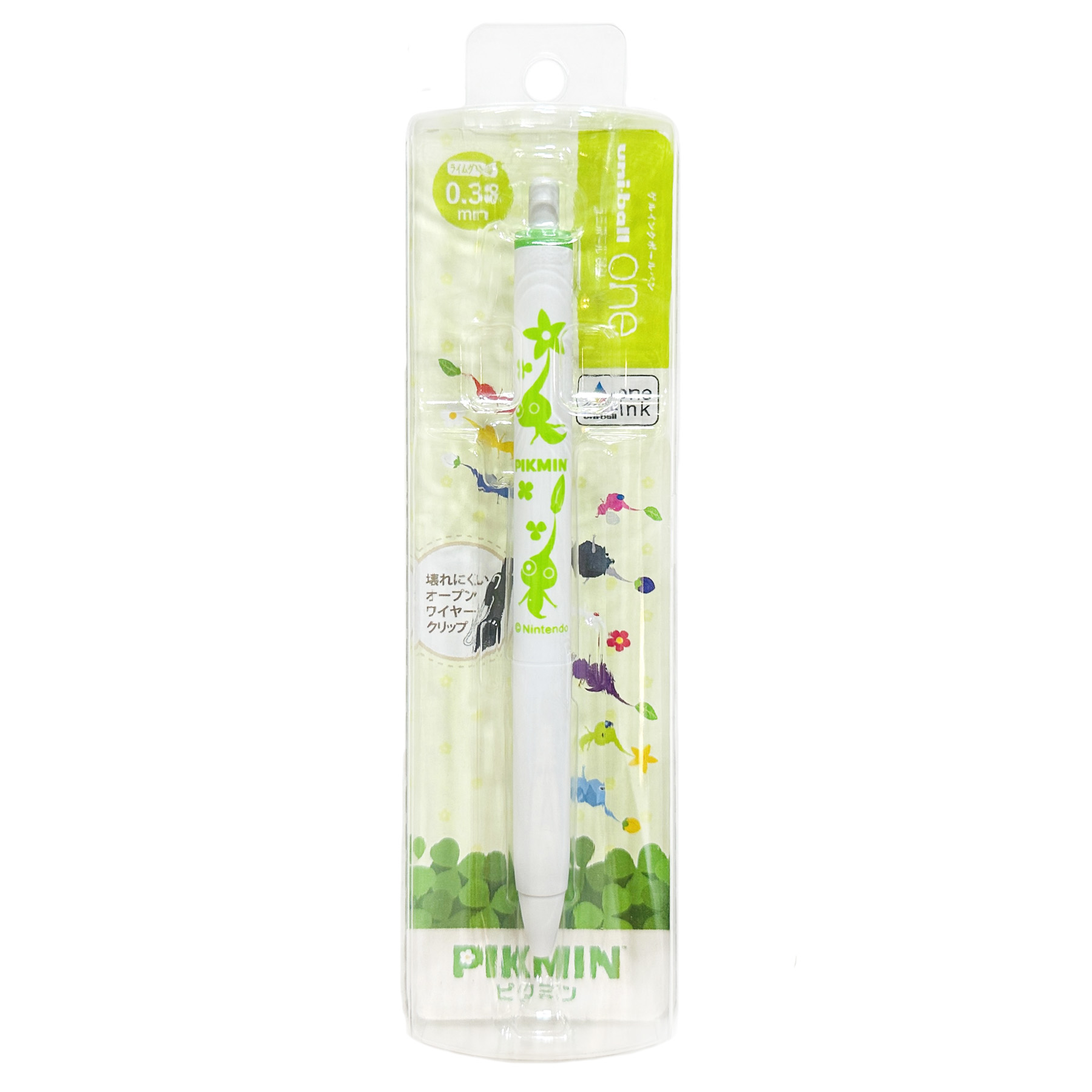 現貨｜皮克敏 Pikmin 三菱 uni-ball one 日本製 0.38mm 檸檬綠 Lime Green 啫喱筆 (706487)