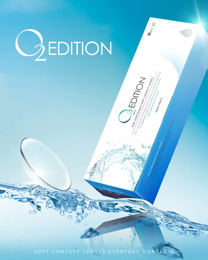 Olens - O2 Edition Clear Soft contact lenses (1day/10P)