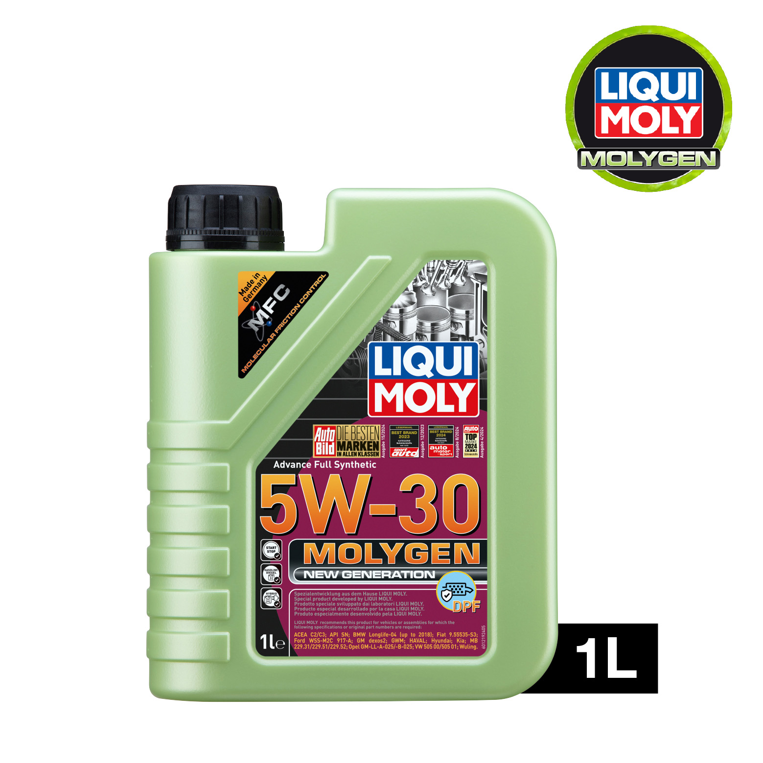 LIQUI MOLY Molygen New Generation 5W-30 DPF (1L) 機油/潤滑油/偈油【原裝行貨】