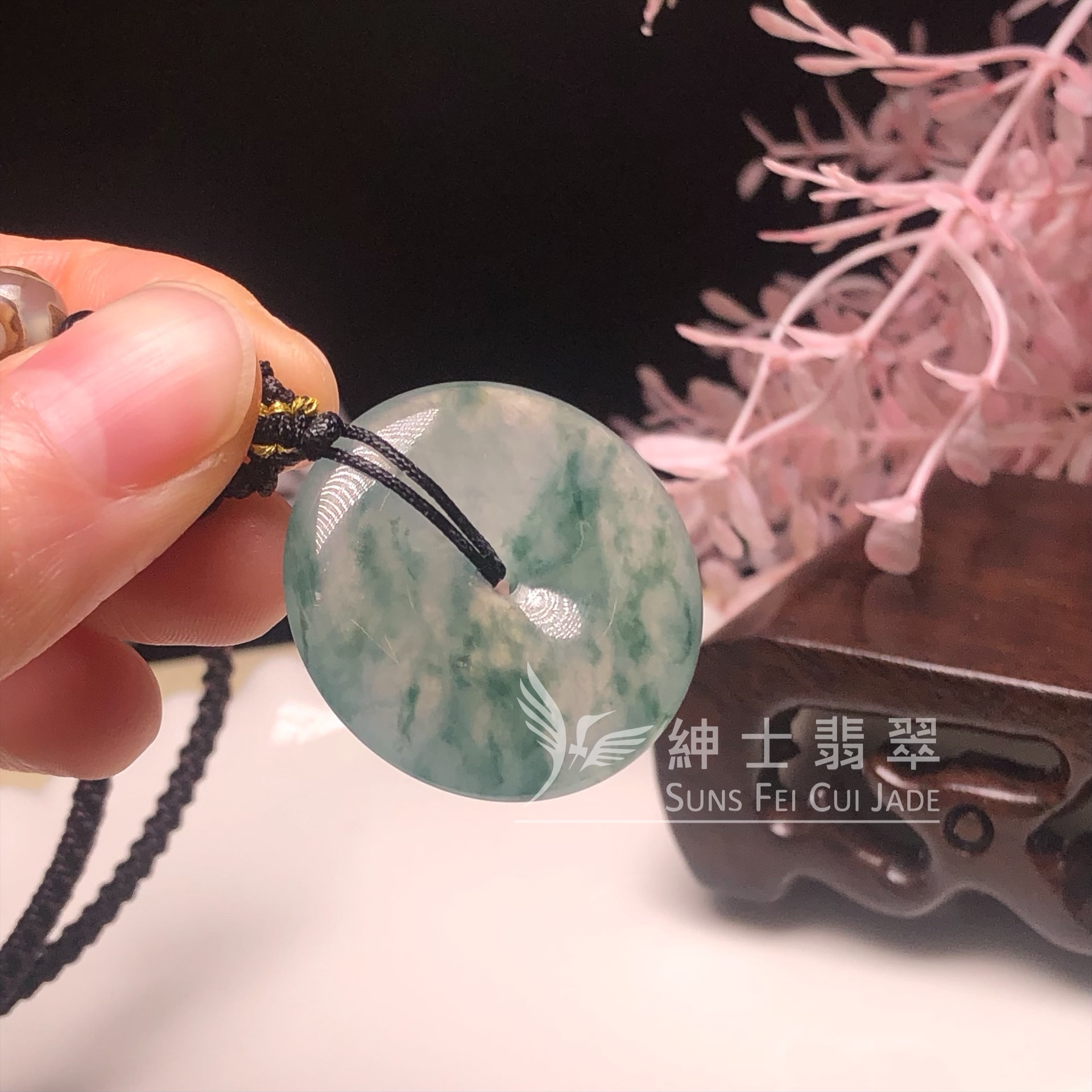 B08691 冰種飄花平安扣