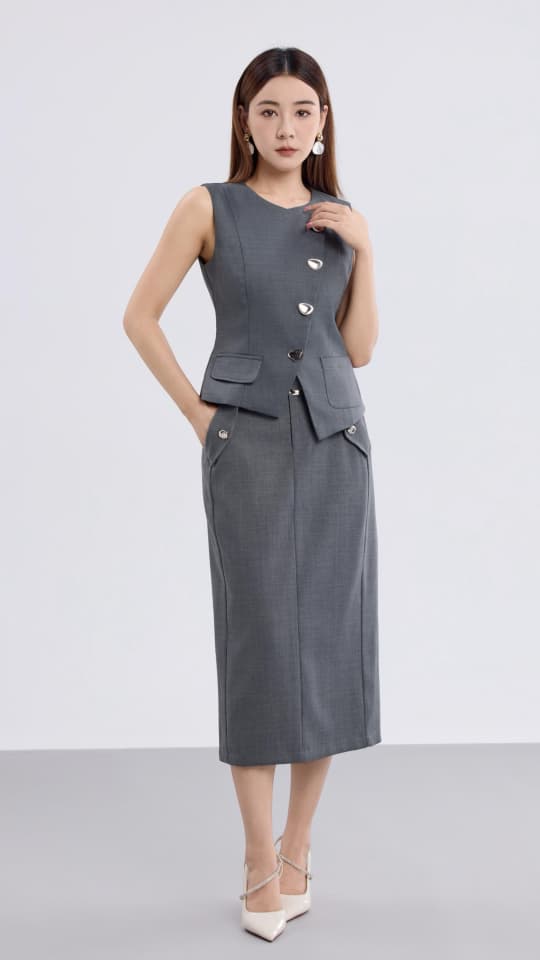 10141344 Power Muse Tailored Vest