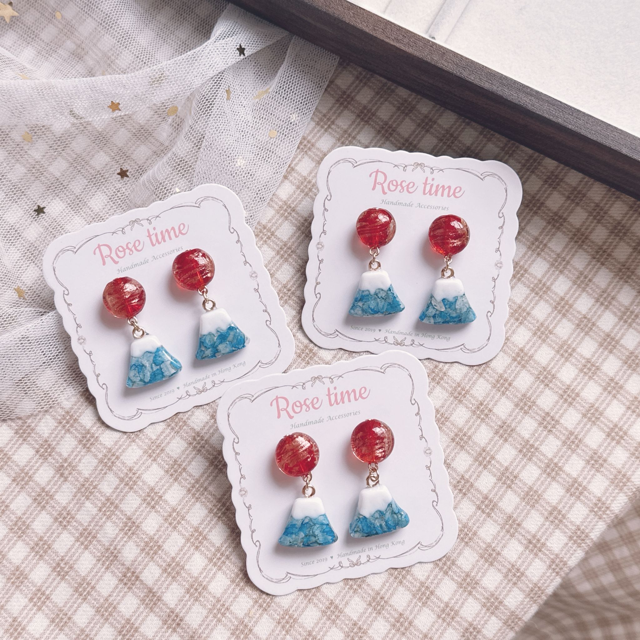 和風 雛菊太陽🌅富士山🛑🔵