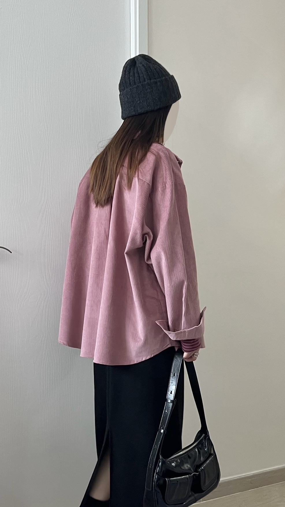 親膚軟熟細坑紋長裙 