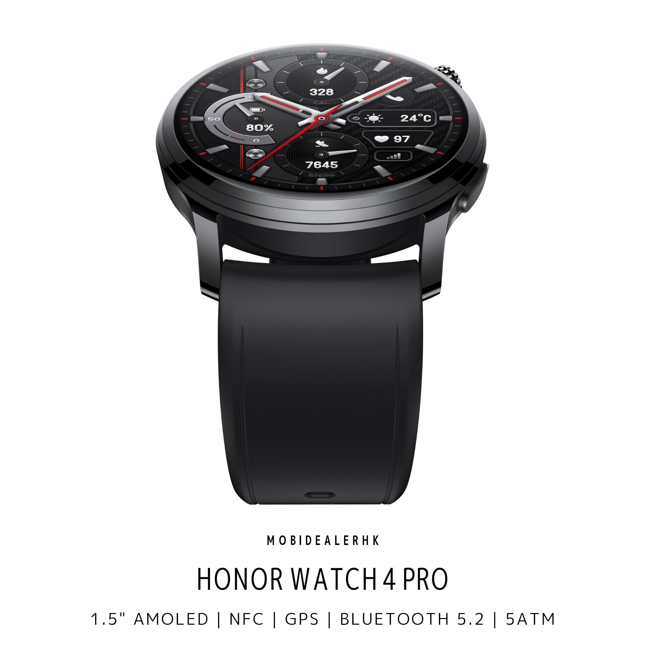 Honor Watch 4 Pro | 榮耀 Watch 4 Pro | 智能手錶 | 1.5" | AMOLED | NFC | GPS | 5ATM