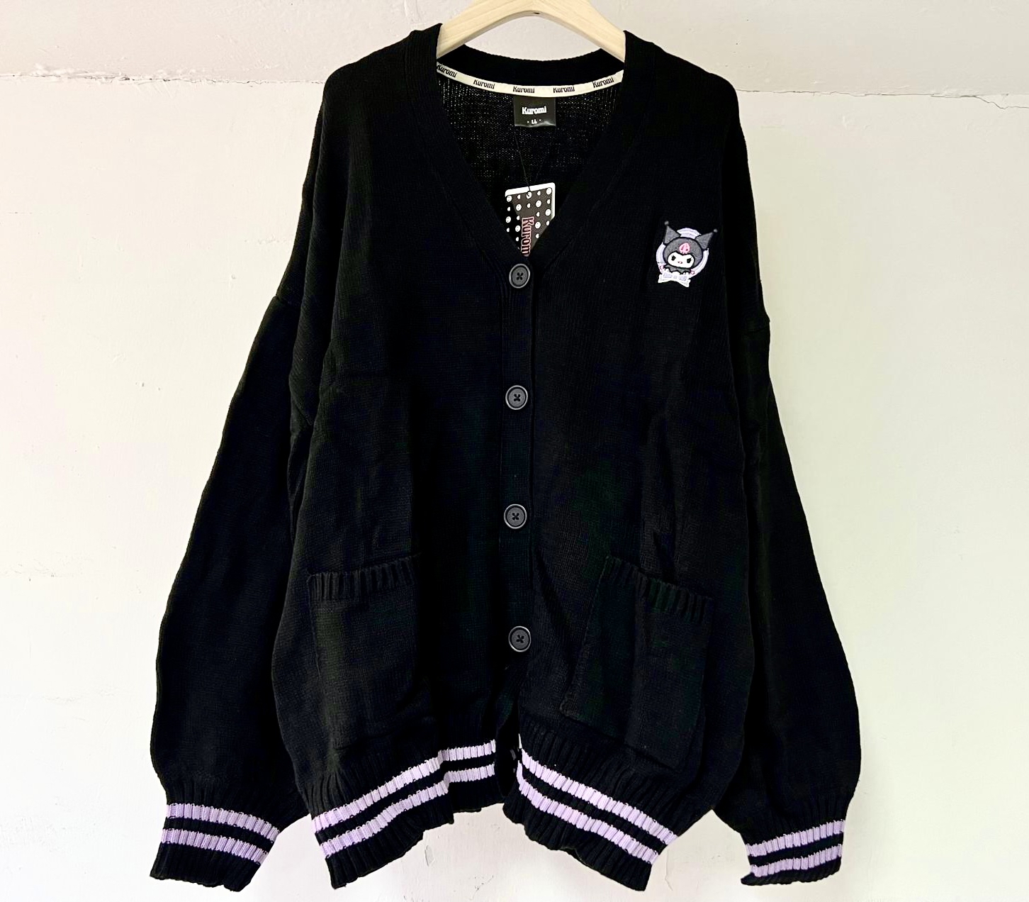 🎌日本直送🎌 Melody Kuromi 日本限定版刺繡圖案針織雙袋外套