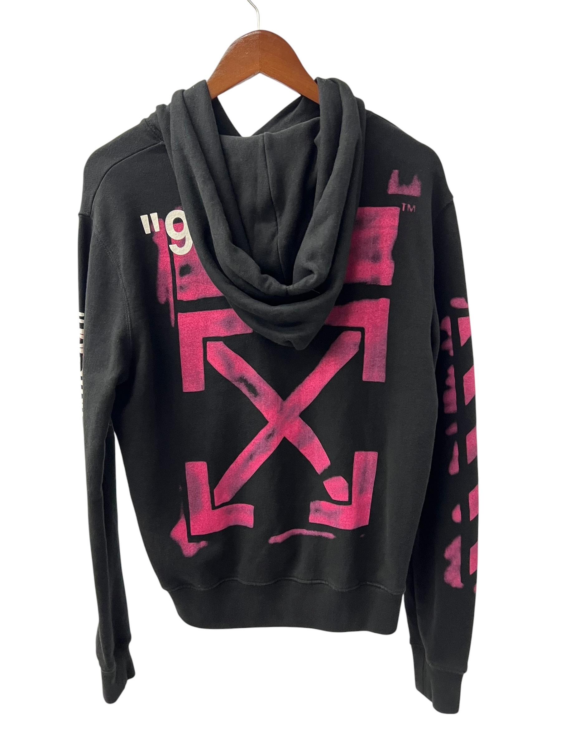 Pre-owned Off-White Diag Stencil Hoodie / Product Code: 062808