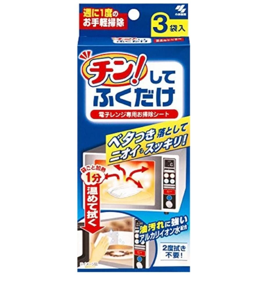 小林製藥 微波爐清潔濕巾 3入