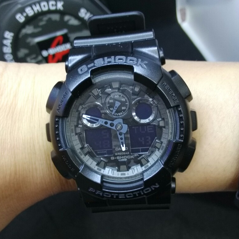 CASIO G-SHOCK GA-100CF-1A | Anytime時計站