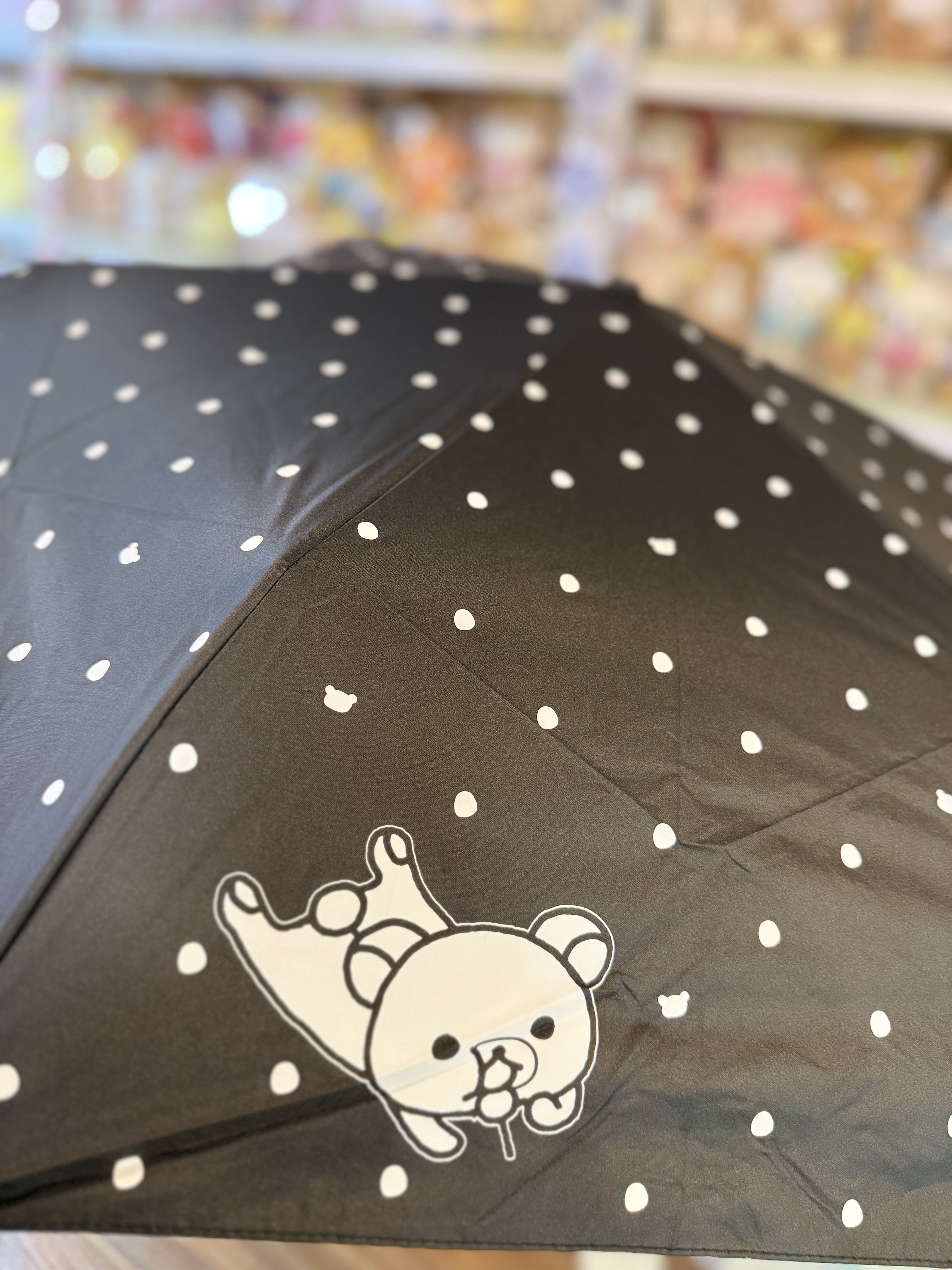 《預訂貨品》全新韓國限定 Rilakkuma黑白系列防UV縮骨雨傘
