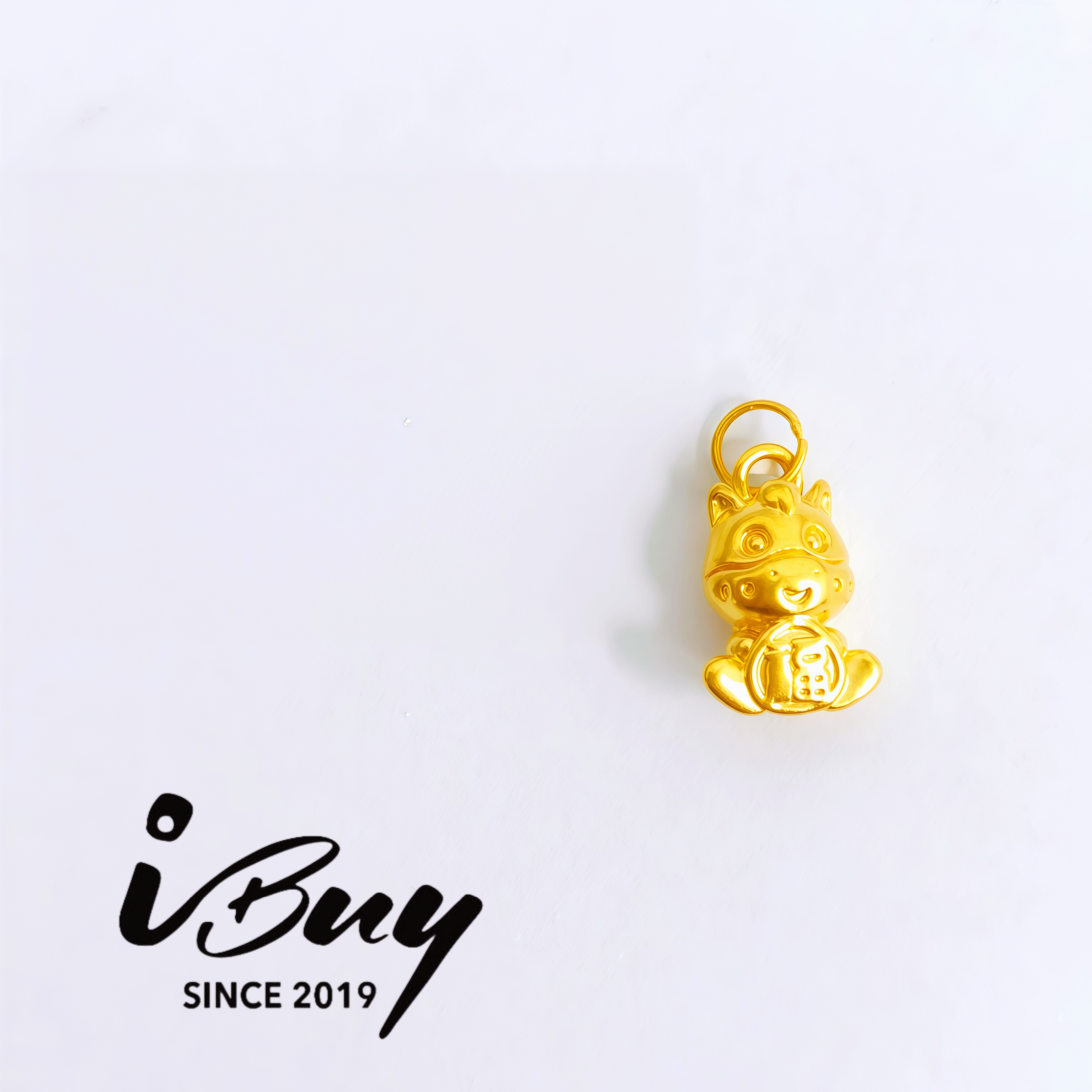 999 GOLD LUCKY FORTUNE HORSE PENDANT 999 金 小福马吊坠