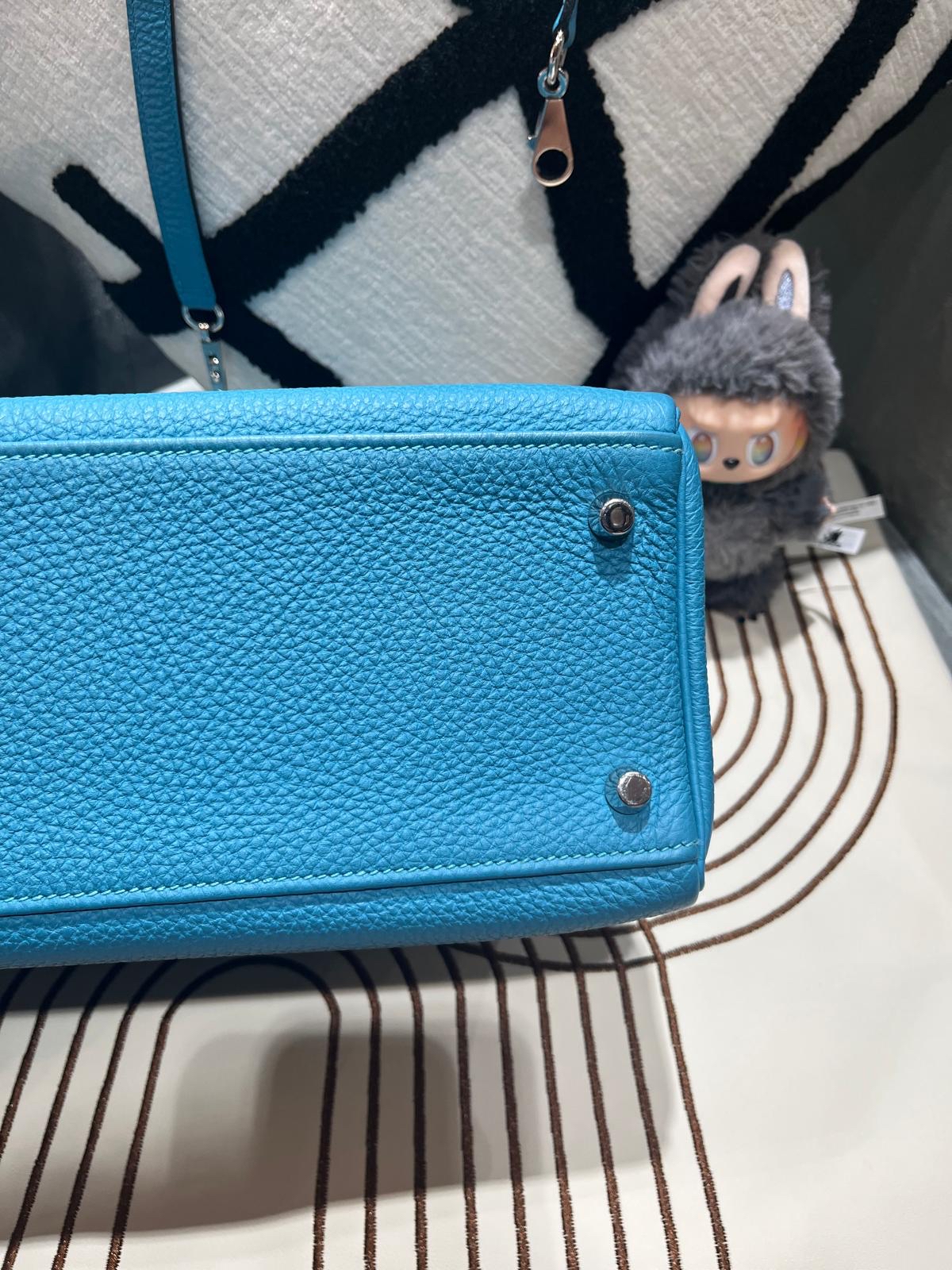 Hermes Kelly 28 STAMP [ R ] 松石藍色銀扣 100%Authentic, 98%new ✅key lock ✅dust bag ✅box
