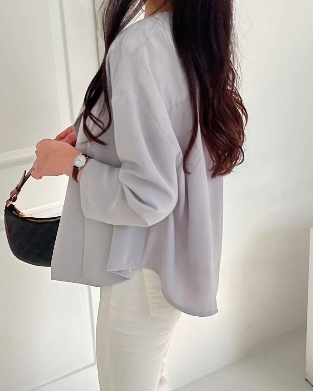 雪紡反領西裝外套