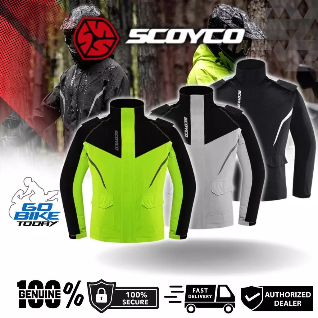 SCOYCO RC10-2 Touring Series Raincoat Unisex | Waterproof Motorcycle Raincoat for All Weather
