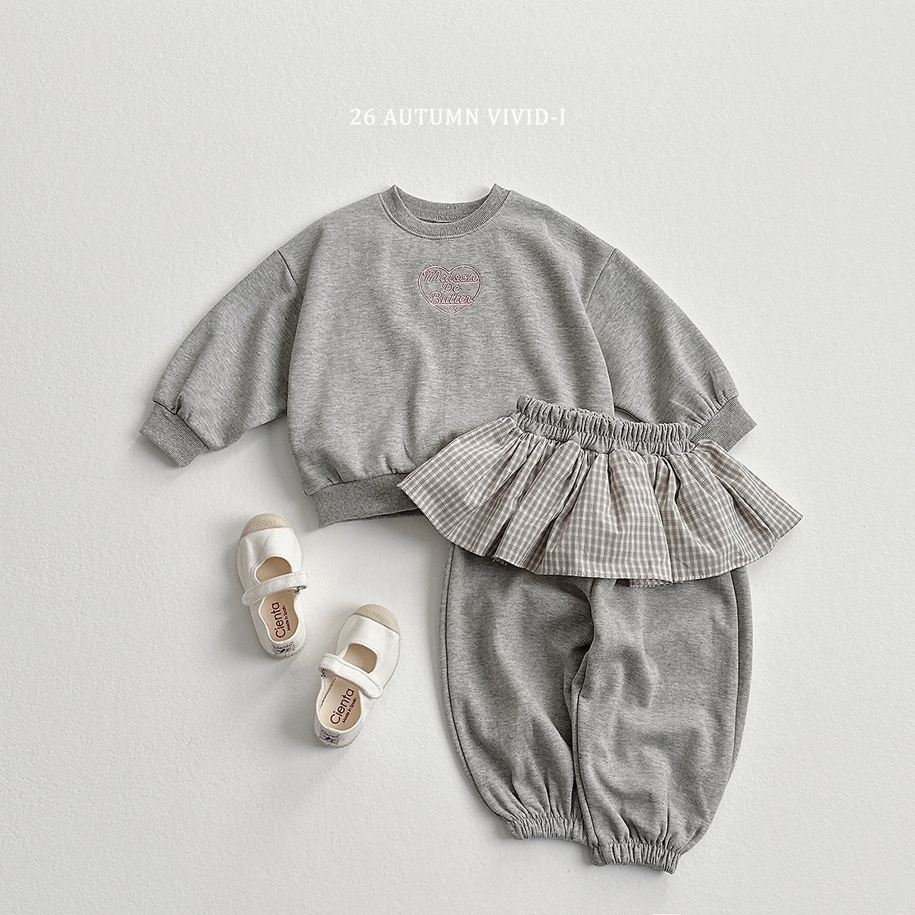 Vivid | Check Frill Jogger