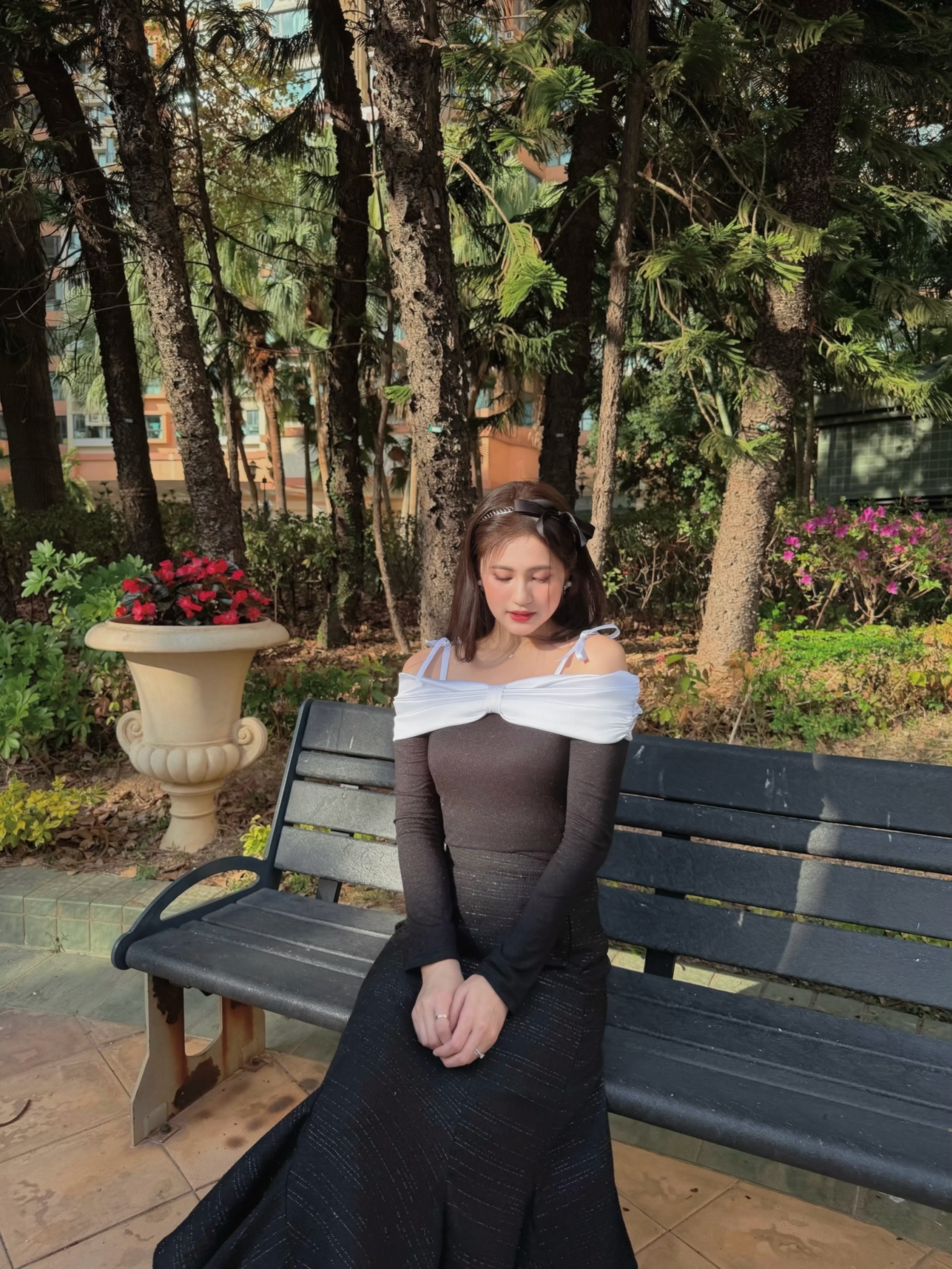 #HANNA-made# The Romantic Ribbon Top