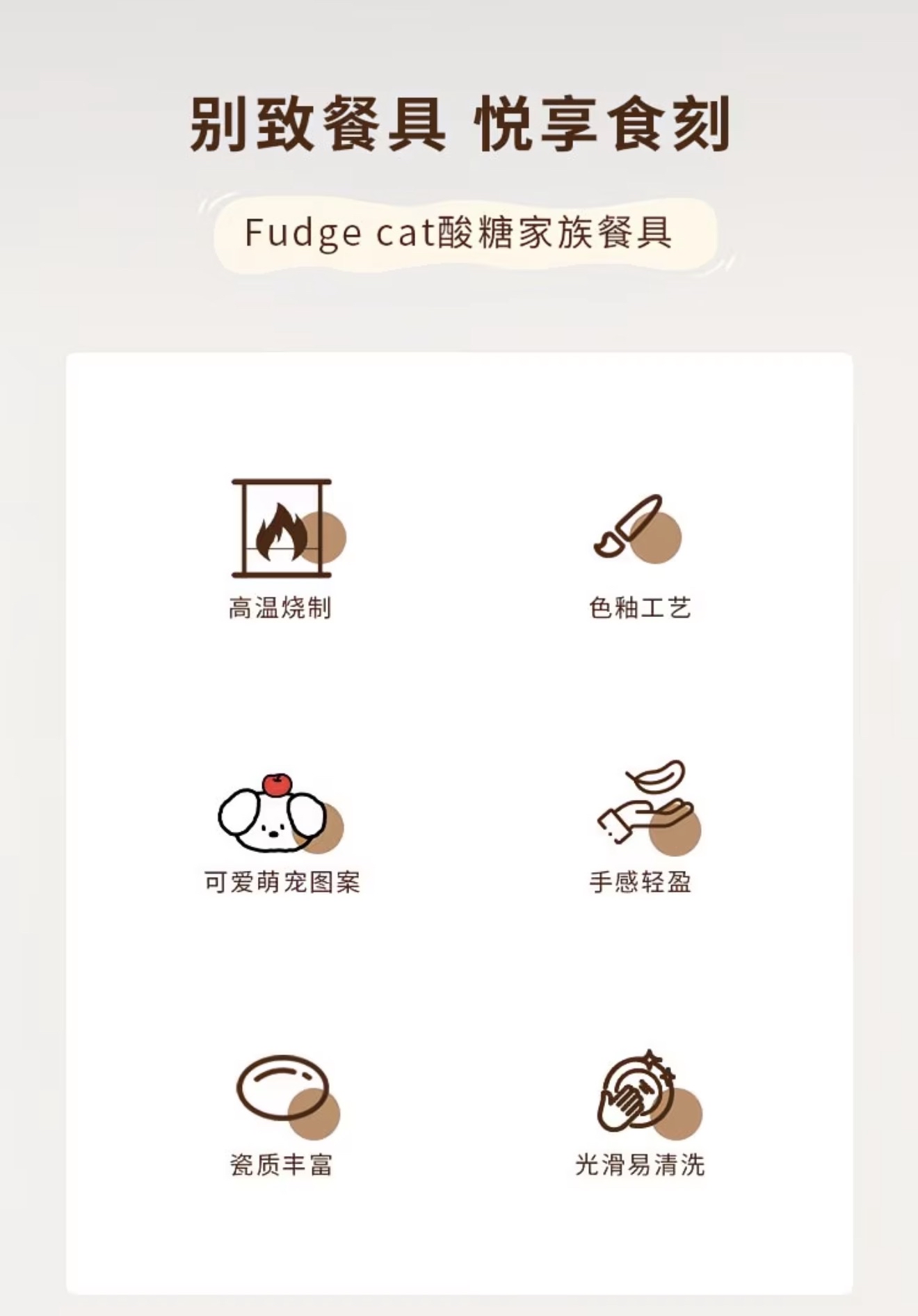 Fudge Cat Plate & Bowl