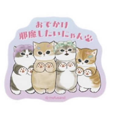 Mofusand 鯊魚貓 貼紙｜預訂