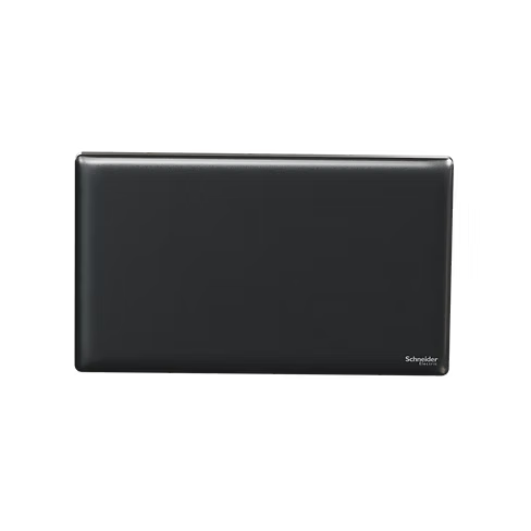 施耐德 Unica X 石墨灰 孖位 空白面蓋