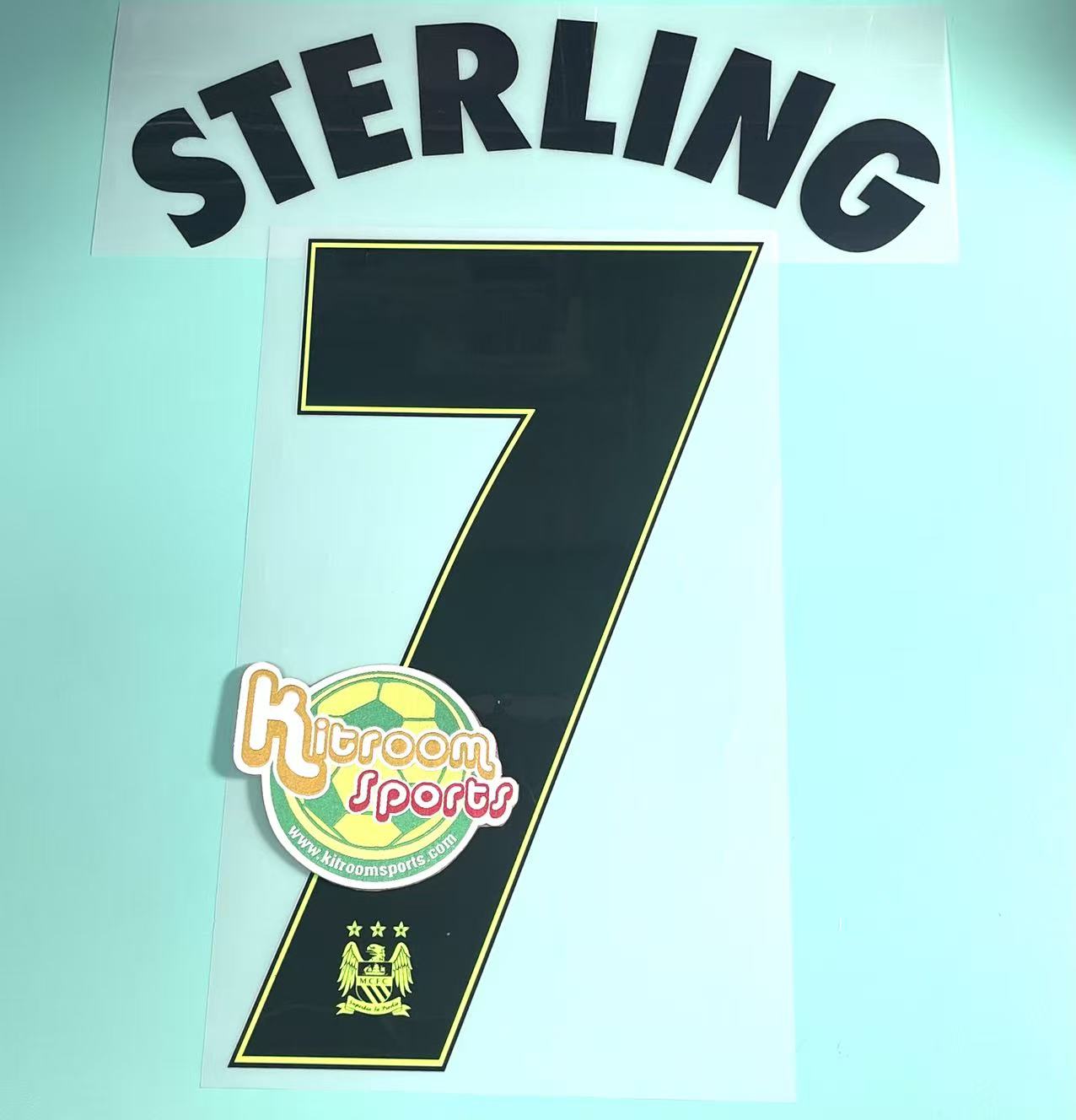 2015-16 Manchester City 3RD UCL Nameset #7 STERLING