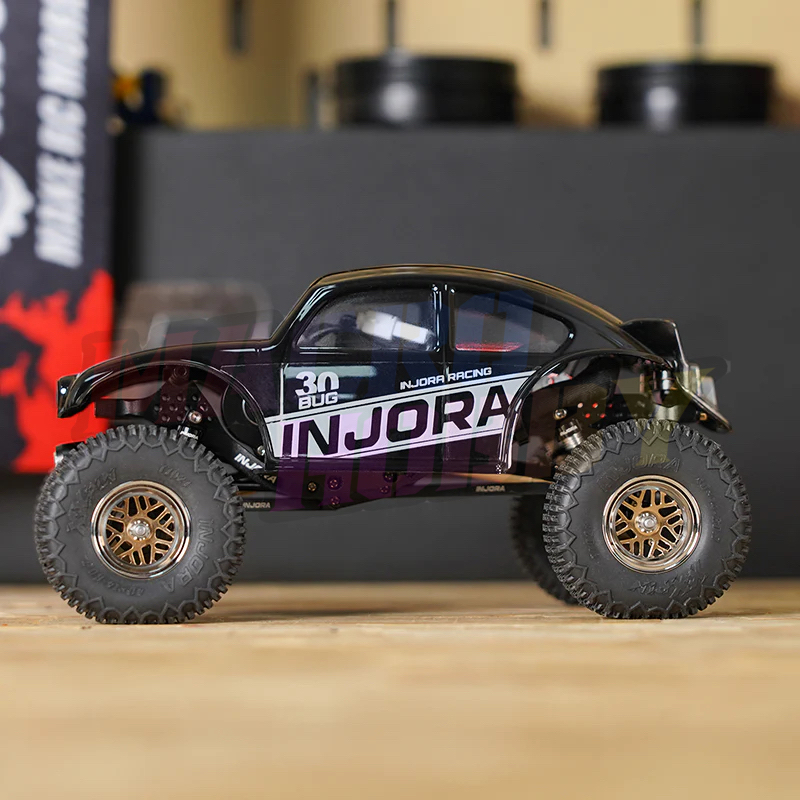 INJORA BUG30 Body with Magnetic Mount for 1/30 SCX30 BLACK #530377